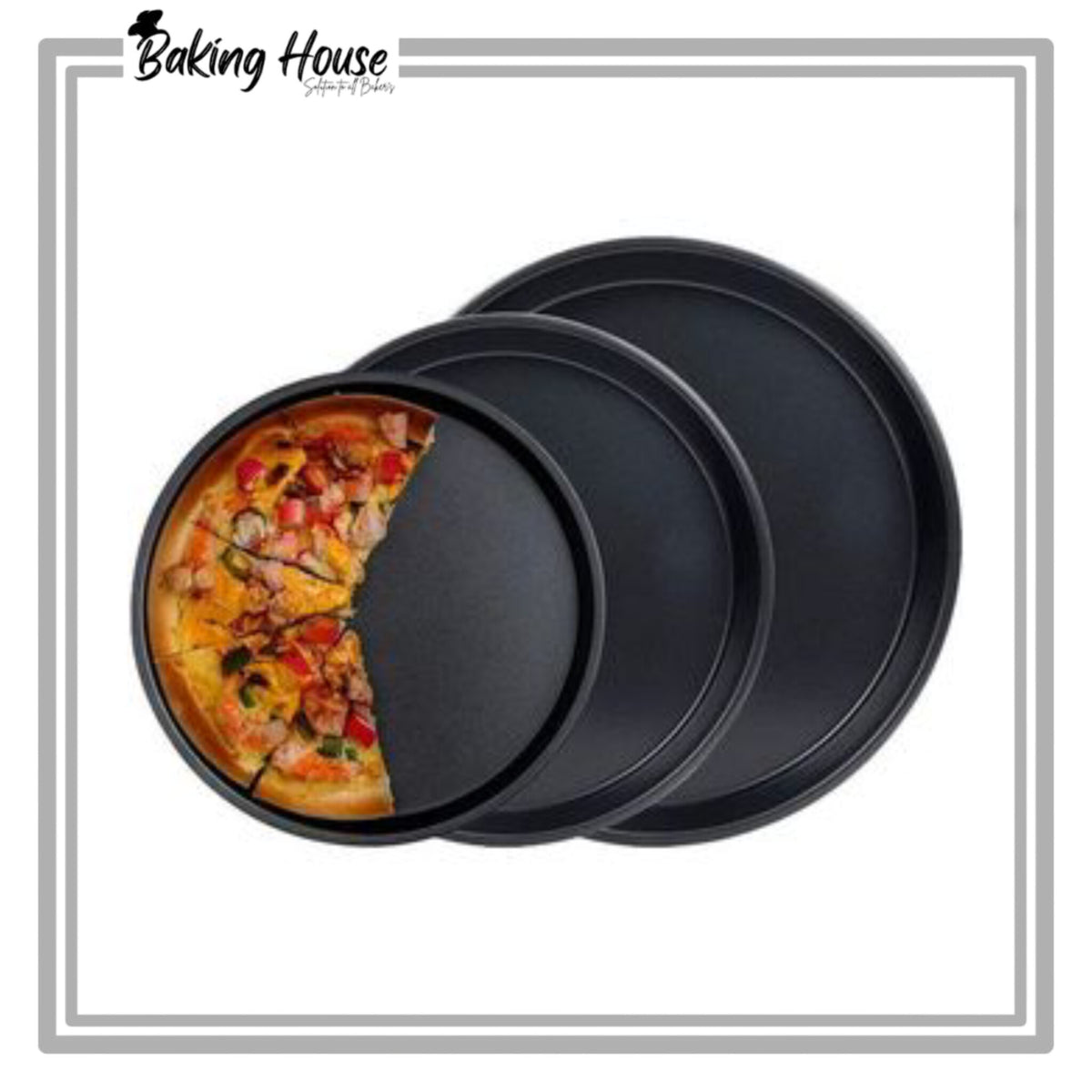 3pcs Non-Stick Pizza Pan Set
