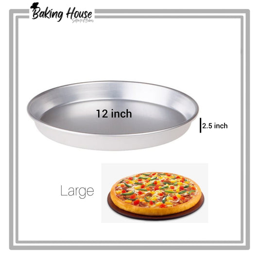 12inch Stainless Steel Silver Pizza Pan