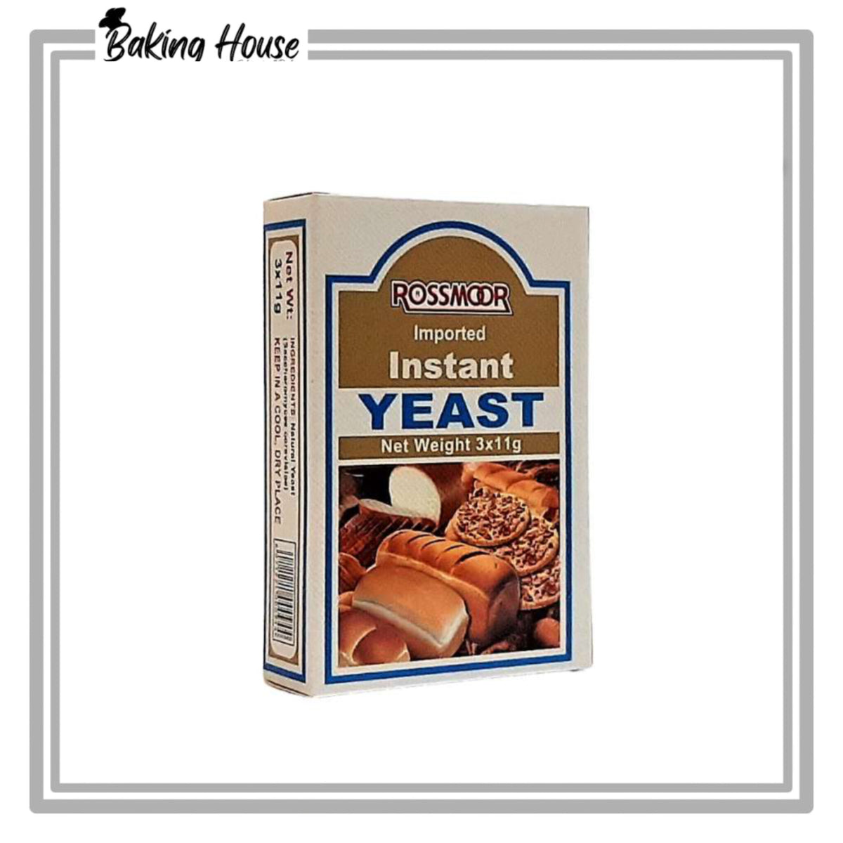 Rossmoor Pack-3 Imported Instant Yeast 11g