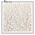 White Pearl Mix Edible Sprinkle For Cake Decorationg 25g