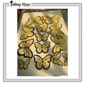 Yellow Card Butterfly For Cake Decorating