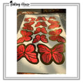 Red Card Butterfly For Cake Decorating