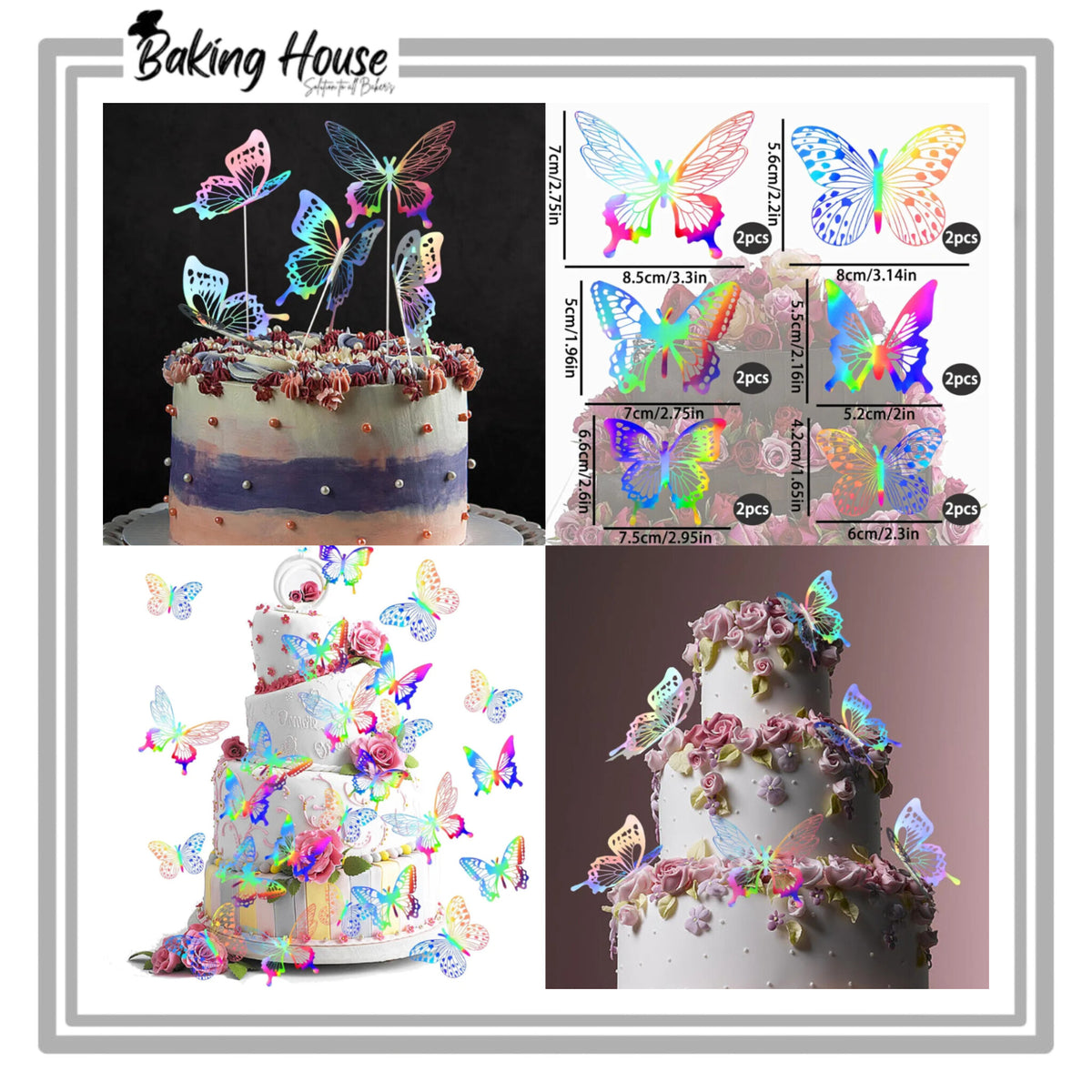 3D Multi Butterfly For Cake Decorating