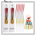 6pcs Multi Spiral Candle For Cake Decorating