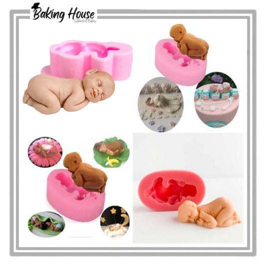 Baby Silicone Fondant Mould For Cake Decorating