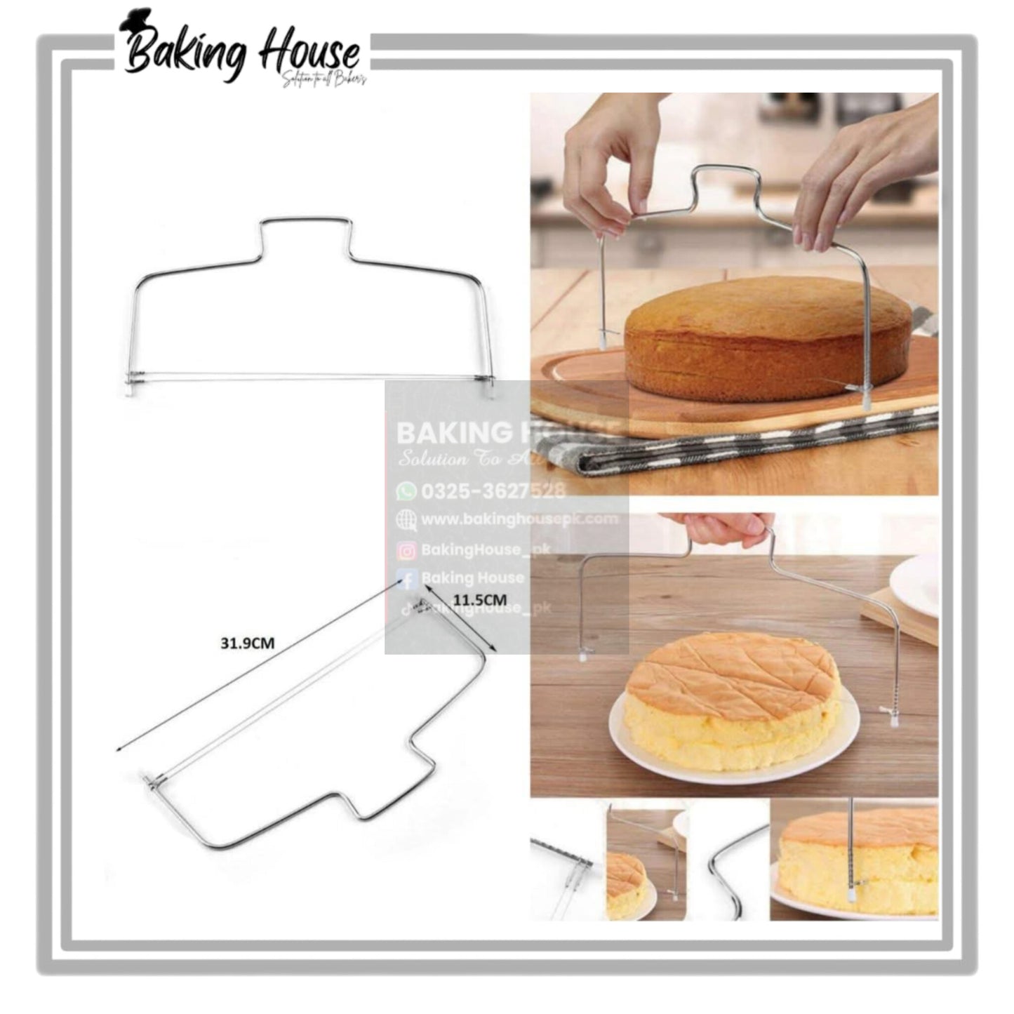 Stainless Steel Cake Levler For Cake Cutting