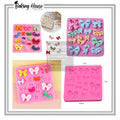 Multi Mini Bow Silicon Fondant Mould For Cake Decorating