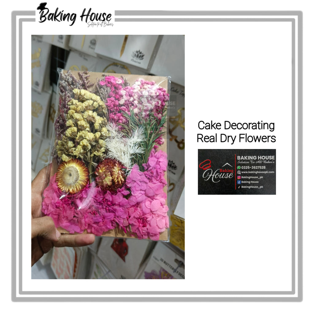 Orginal Real Dry Flowers For Cake Decorating (Random Design)