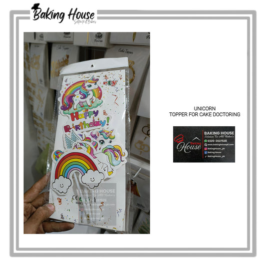 6pcs Unicorn Cake Topper For Decorating