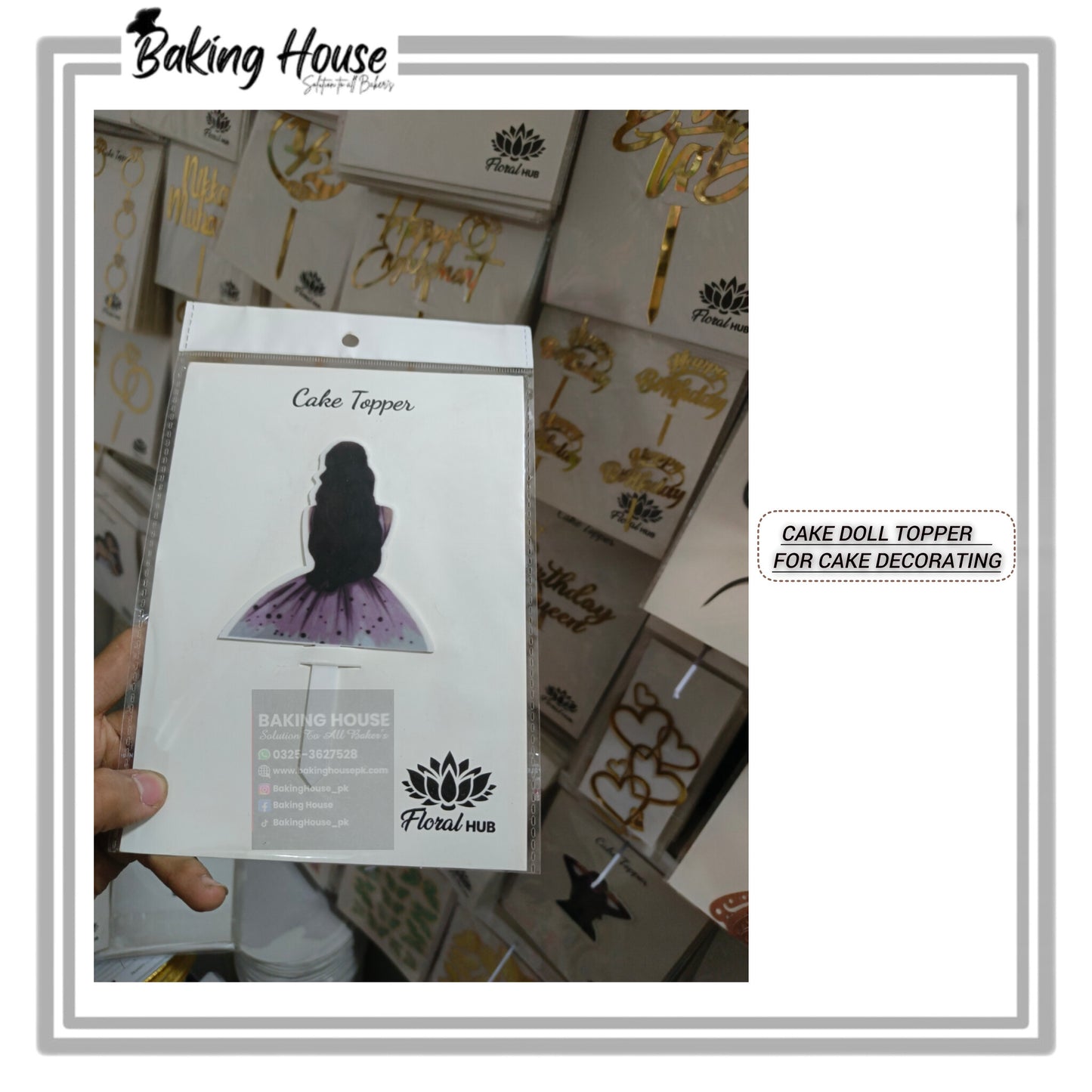 Cake Doll Topper For Cake Decorating (D-4)