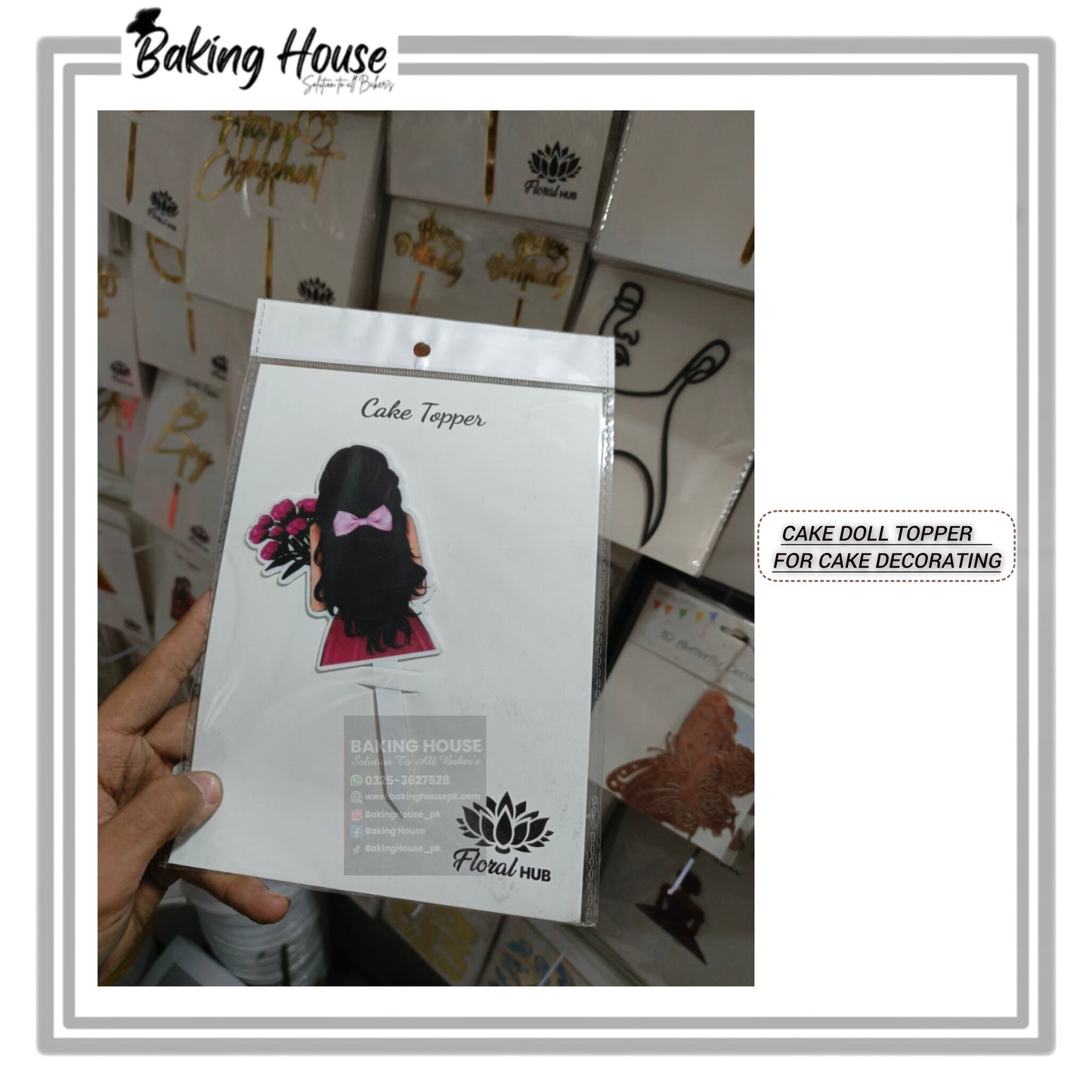 Cake Doll Topper For Cake Decorating (D-1)