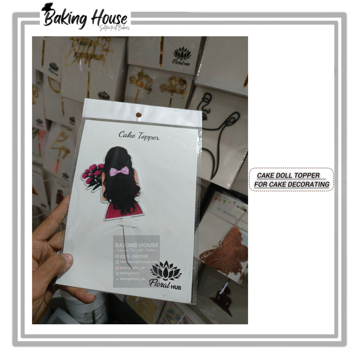 Cake Doll Topper For Cake Decorating (D-1)