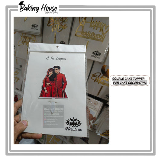 CAKE Couple Topper For Cake Decorating (D-1)