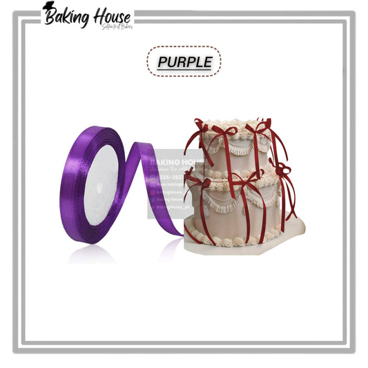 1/2 Inch Purple Ribbon For Cake Decorating