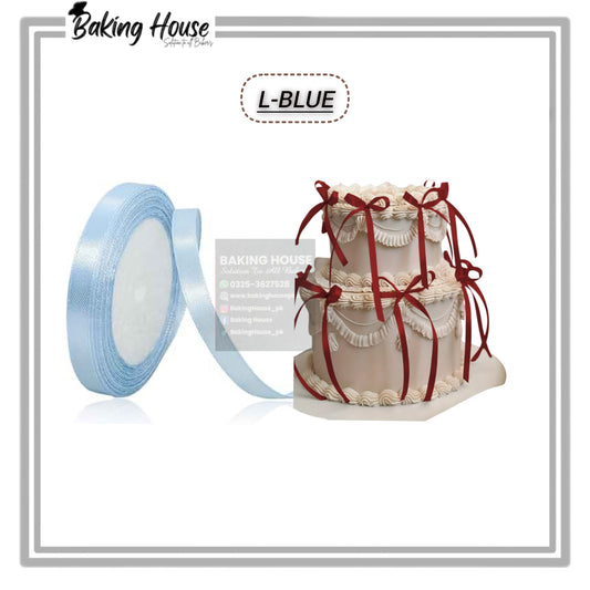 1/2 Inch l-Blue Ribbon For Cake Decorating