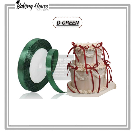 1/2 Inch D-Green Ribbon For Cake Decorating