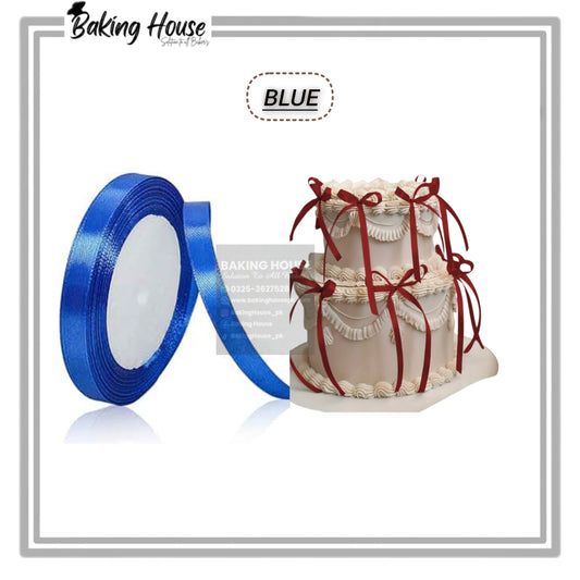 1/2 Inch Blue Ribbon For Cake Decorating