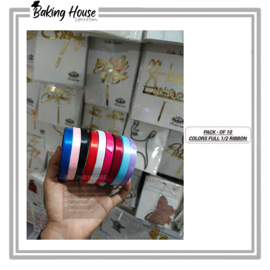 Pack - 10 1/2 inch Ribbon For Cake Decorating