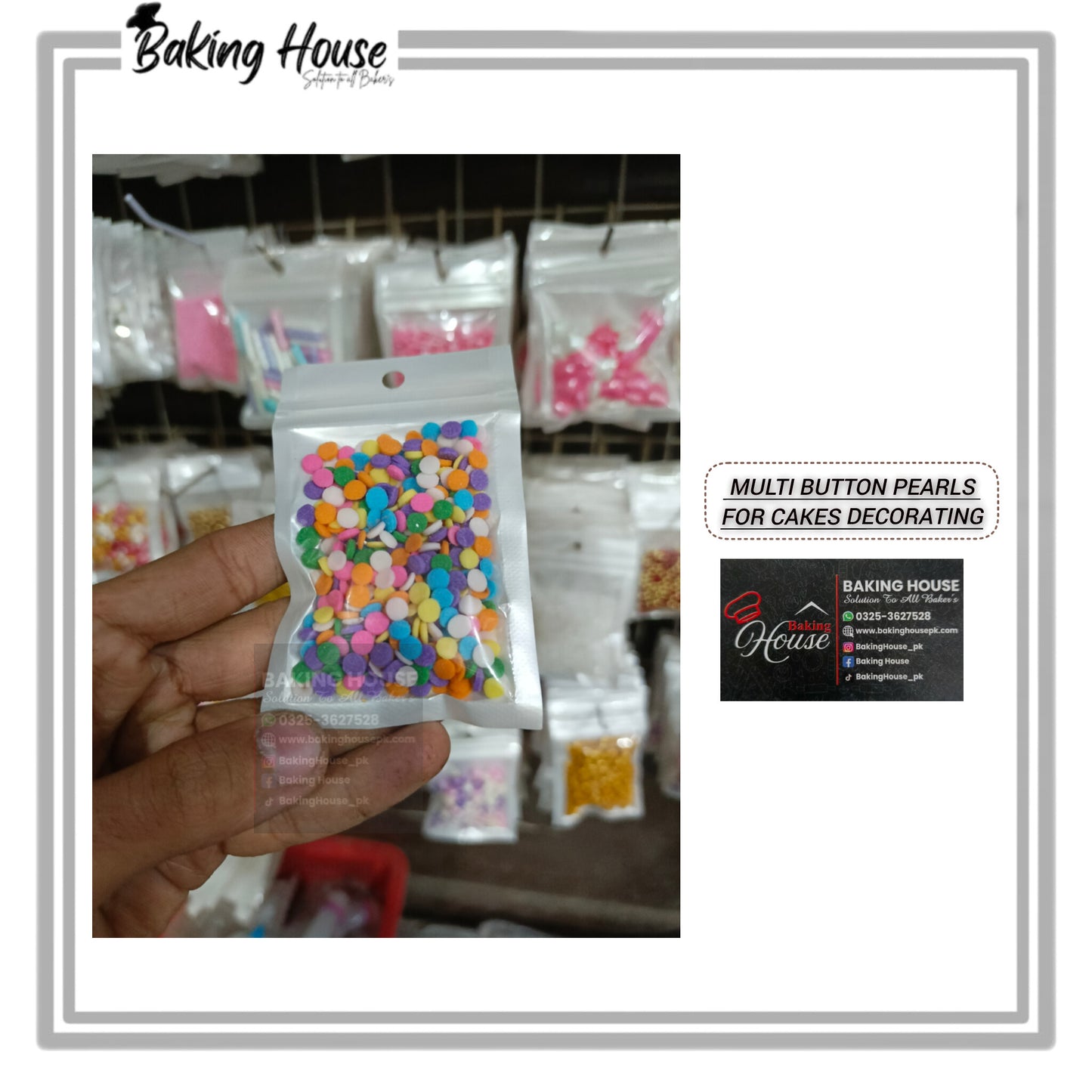 Multi Dots Mix Sprinkle For Cake Decorating