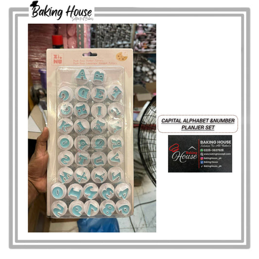 Alphabet & Number Upper Case Planjer For Cake Decorating