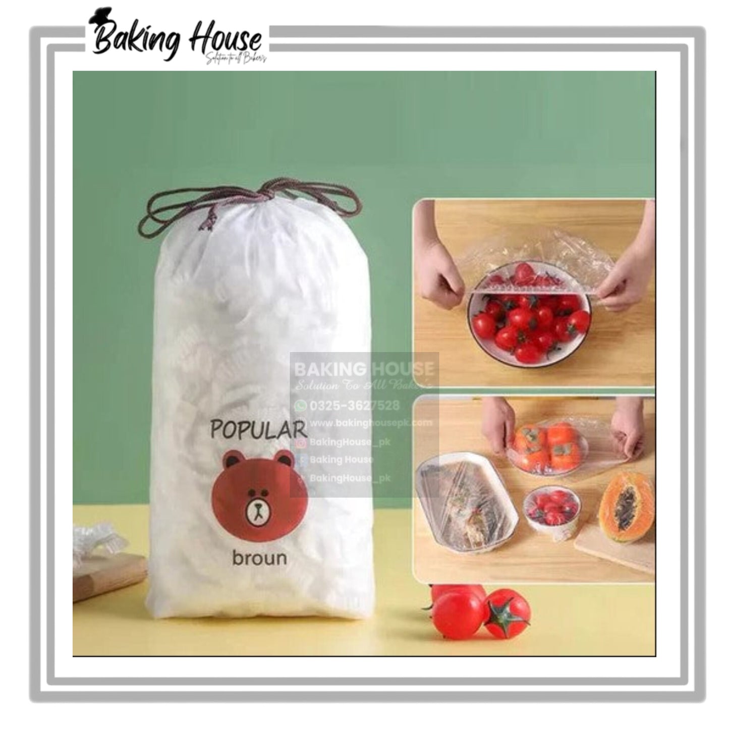 100pcs Food Cover Shoper