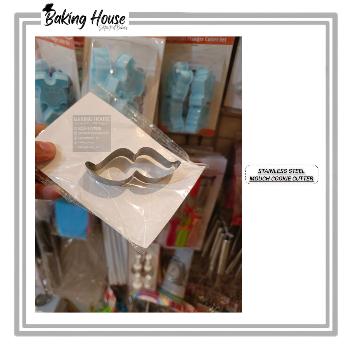 Stainless Steel Mouch Cookie Cutter
