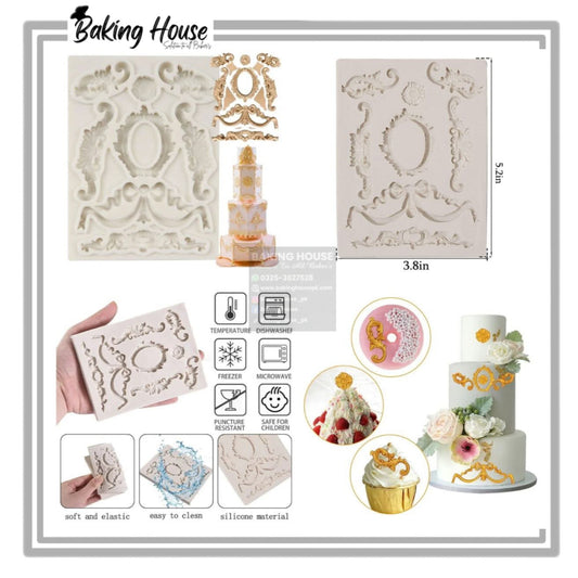 New Vintage Silicon Fondant & Candy Mould High Quality For Cake Decorating