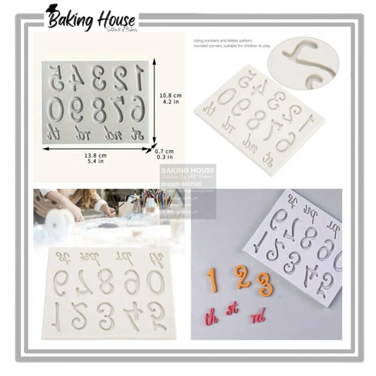 Number Silicon Fondant & Candy Mould High Quality For Cake Decorating
