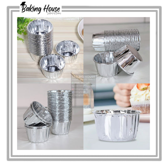 10pcs Silver Foil Cupcake liner For Serving