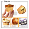 50pcs Golden Foil Cupcake liner For Serving