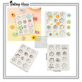 12Cavity Mix Flower Silicon Fondant & Candy Mould High Quality For Cake Decorating