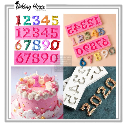 3D 0 to 1 Number Silicon Fondant & Candy Mould High Quality For Cake Decorating