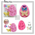 3cavity Butterfly Silicon Fondant & Candy Mould High Quality For Cake Decorating