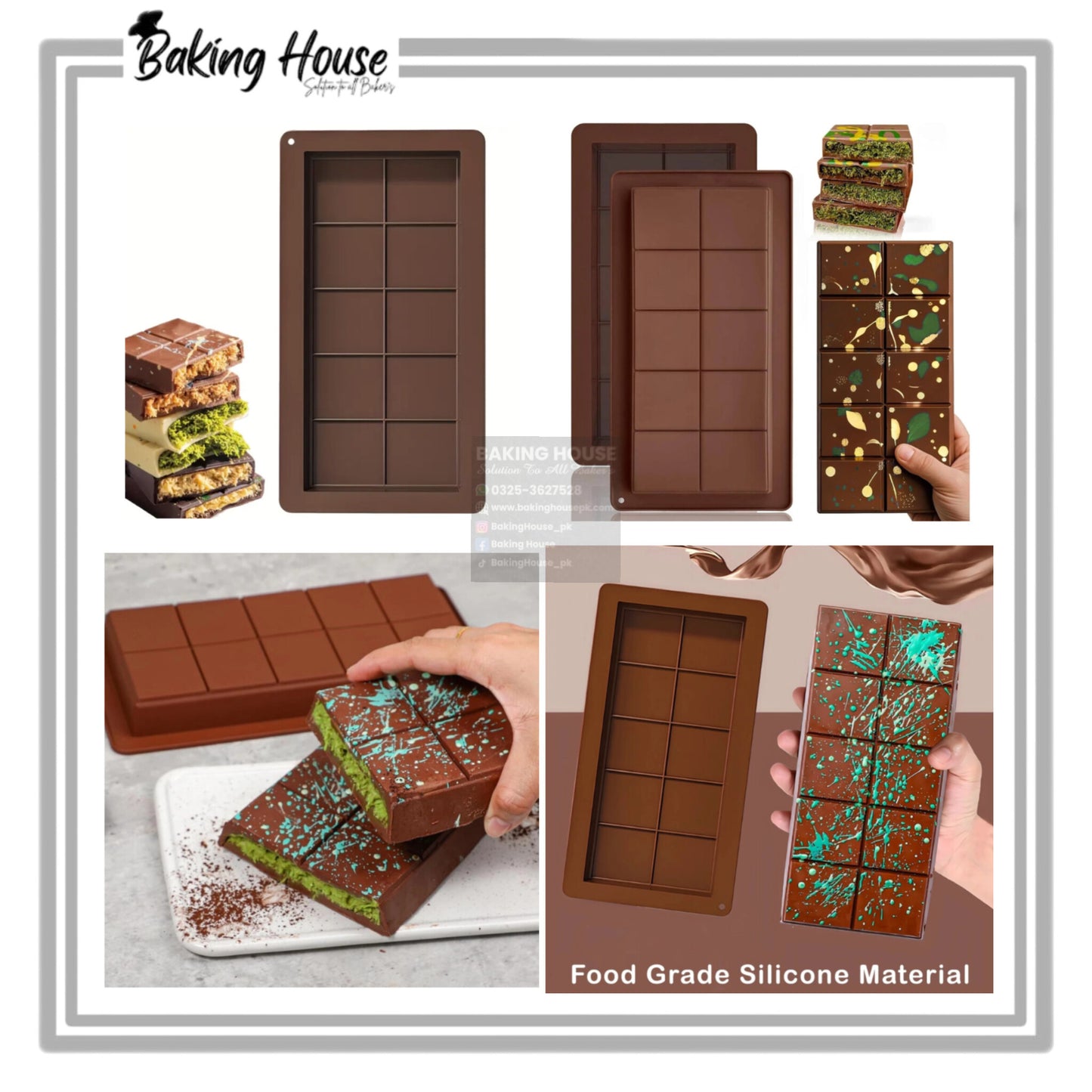 Deep Kunafa Silicon Chocolate Mould