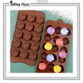 15cavity Flowers Silicon Chocolate Mould