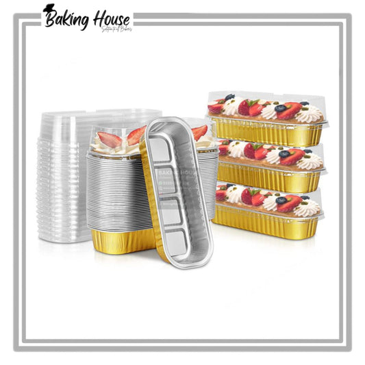 10pcs Golden loaf Lid Cake Boxe For Serving  𝐌𝐨𝐬𝐭 𝐓𝐫𝐞𝐧𝐝𝐢𝐧𝐠