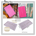 5 Cavity Long Stip Silicon Fondant Mould High Quality For Cake Decorating