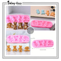 4 Cavity Mini Bear Silicon Fondant Mould High Quality For Cake Decorating
