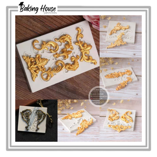 Mini Vintage Silicon Fondant Mould High Quality Gor Cake Decorating