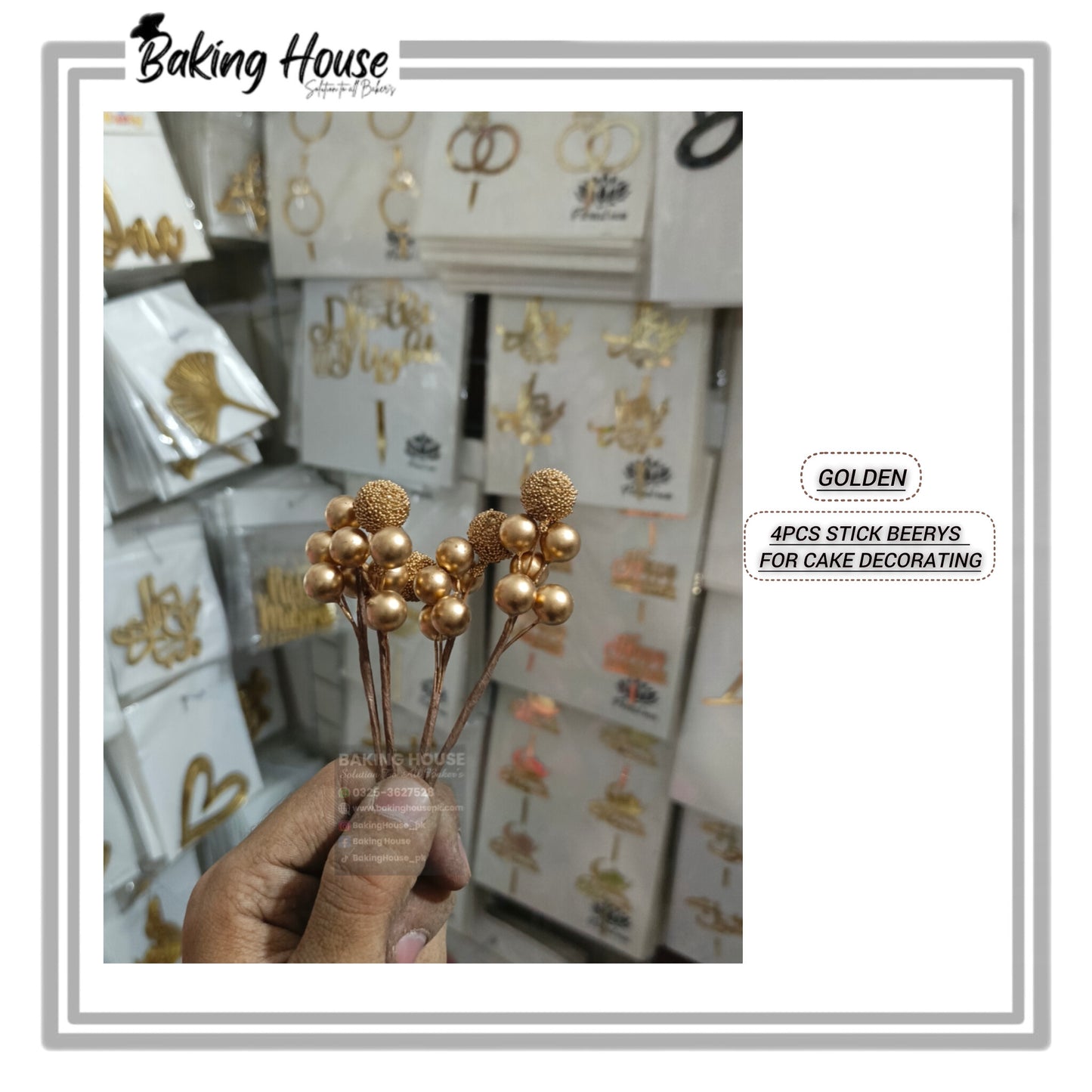 4stick Golden Cake Berry's For Cake Decorating