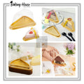 10pcs Golden Cake Slice Lid Serving Box