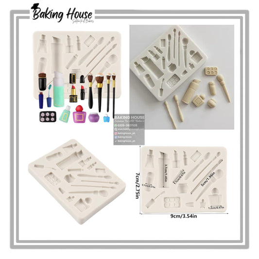 Makeup Scilcon Fondant Mould For Cake Decorating