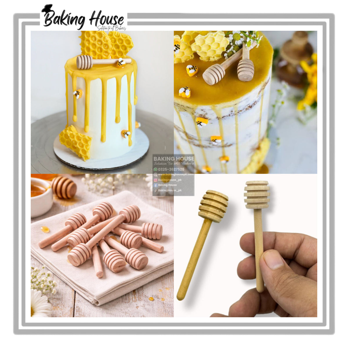 Mini Honey Bee Stick For Cake Decorating