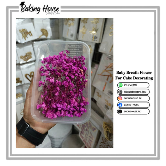 Purple Dry Baby Breth Flower For Cake Decorating