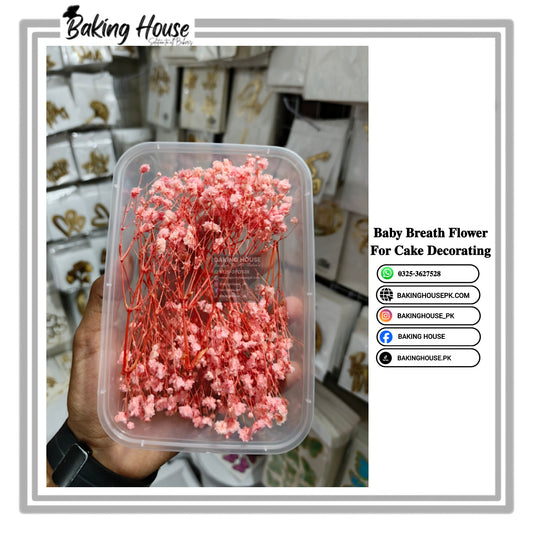 Light Pink Dry Baby Breth Flower For Cake Decorating