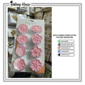 8pcs Flower Plastic Cookie Cutter For Fondant