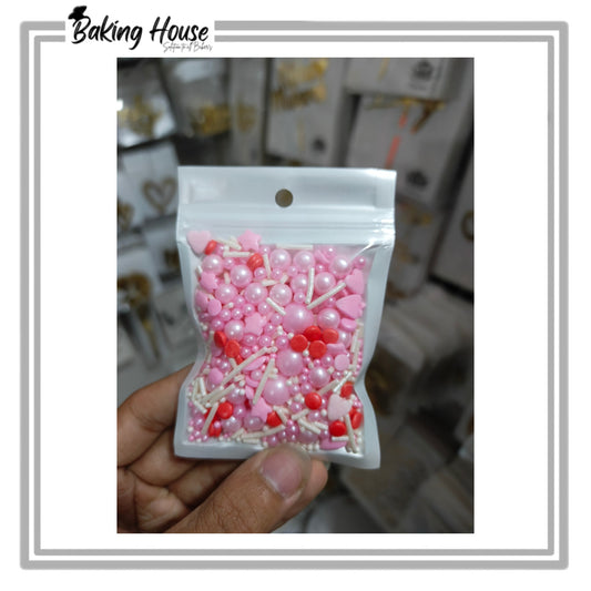 Mix Imported Edible Pink Sprinkle For Cake Decorations