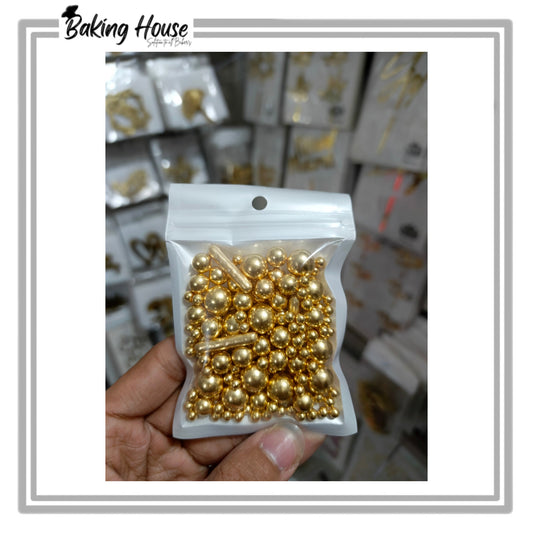Mix Imported Edible Golden Sprinkle For Cake Decorations