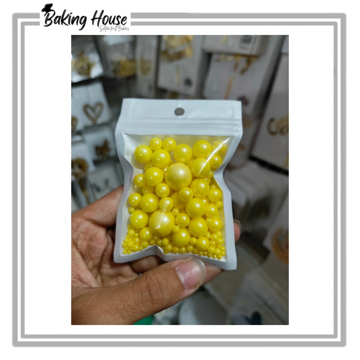 Mix Imported Edible Yellow Sprinkle For Cake Decorations