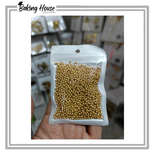 2mm Imported Golden Edibles Sprinkle For Cake Decorating